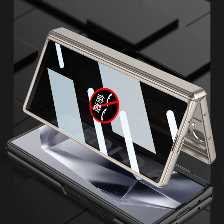 For Samsung Galaxy Z Fold6 GKK Integrated Anti Peep Full Coverage Magnetic Fold Phone Case(Grey) - free shipping - PMC Jewellery - Order now!