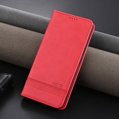 For Redmi K70 Ultra AZNS Magnetic Calf Texture Flip Leather Phone Case(Red) - Xiaomi Cases by AZNS | Online Shopping South Africa | PMC Jewellery | Buy Now Pay Later Mobicred