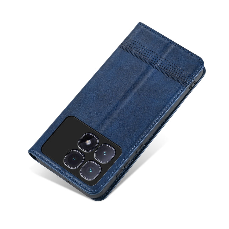 For Redmi K70 Ultra AZNS Magnetic Calf Texture Flip Leather Phone Case(Dark Blue) - Xiaomi Cases by AZNS | Online Shopping South Africa | PMC Jewellery | Buy Now Pay Later Mobicred