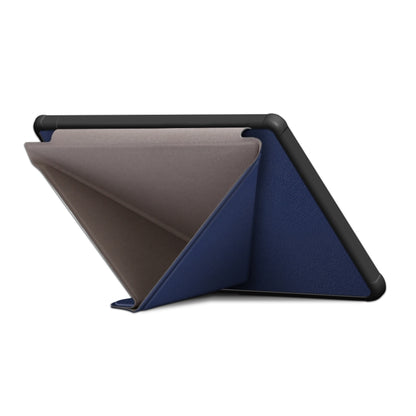 For Kobo Libra Colour 2024 Solid Color Deformation TPU Leather Smart Tablet Case(Dark Blue) - Others by PMC Jewellery | Online Shopping South Africa | PMC Jewellery | Buy Now Pay Later Mobicred