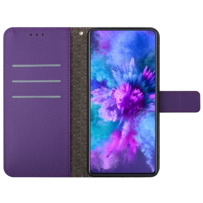 For Samsung Galaxy S25+ 5G Rhombic Grid Texture Leather Phone Case(Purple) - Galaxy S25+ 5G Cases by PMC Jewellery | Online Shopping South Africa | PMC Jewellery | Buy Now Pay Later Mobicred