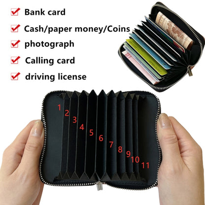 For Google Pixel 9 Pro XL Solid Color Zipper 11-Card Slots Bag Phone Case with Lanyard(Black) - Google Cases by PMC Jewellery | Online Shopping South Africa | PMC Jewellery | Buy Now Pay Later Mobicred