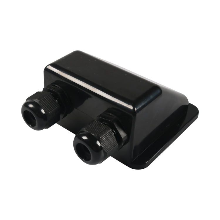 RV Sealed Water-resistant Solar Double Cable Entry Gland Box(Black) - Other Tools by PMC TechLife | Online Shopping South Africa | PMC TechLife | Buy Now Pay Later Mobicred