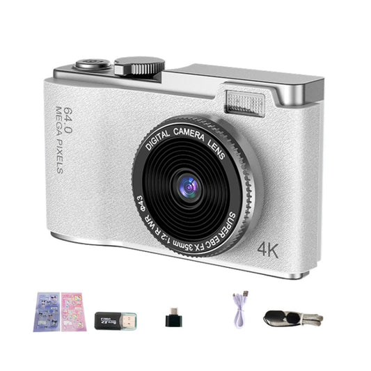 LK003 2.4 inch Dual-lens 4K HD CCD Camera Retro Kids Camera(White) - Children Cameras by PMC Jewellery | Online Shopping South Africa | PMC Jewellery | Buy Now Pay Later Mobicred