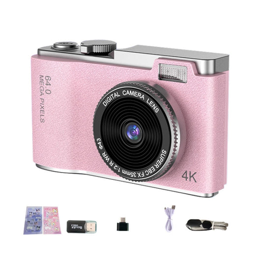 LK003 2.4 inch Dual-lens 4K HD CCD Camera Retro Kids Camera(Pink) - Children Cameras by PMC Jewellery | Online Shopping South Africa | PMC Jewellery | Buy Now Pay Later Mobicred