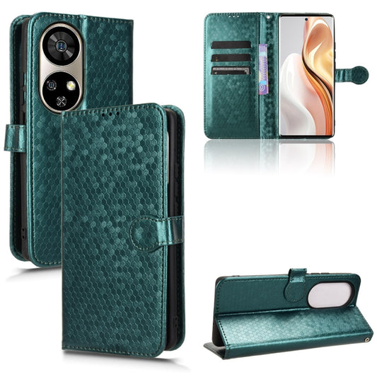 For Ulefone Note 17 Pro Honeycomb Dot Texture Leather Phone Case(Green) - Ulefone Cases by PMC Jewellery | Online Shopping South Africa | PMC Jewellery | Buy Now Pay Later Mobicred