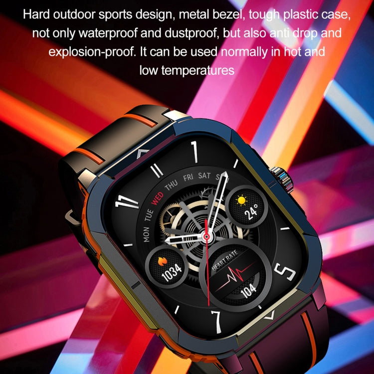 LEMFO HK56 2.06 inch BT5.3 IP68 Sport Smart Watch, Support Bluetooth Call / Message Notification / Heart Rate / Blood Pressure Health Monitor(Red) - Smart Watches by LEMFO | Online Shopping South Africa | PMC Jewellery | Buy Now Pay Later Mobicred