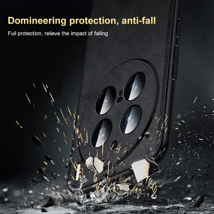 For vivo X100s Pro / X100 Pro SULADA Shockproof TPU + Handmade Leather Phone Case(Black) - vivo Cases by SULADA | Online Shopping South Africa | PMC Jewellery | Buy Now Pay Later Mobicred