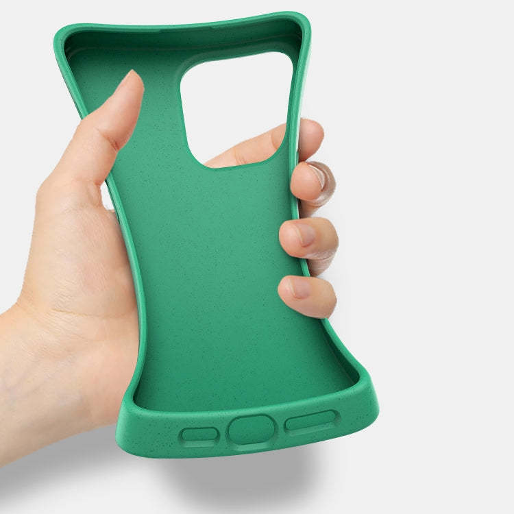 For iPhone 16 Pro Wheat Straw TPU Phone Case(Army Green) - iPhone 16 Pro Cases by PMC TechLife | Online Shopping South Africa | PMC TechLife | Buy Now Pay Later Mobicred