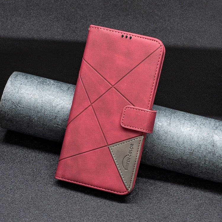 For Samsung Galaxy S25 Ultra 5G Magnetic Buckle Rhombus Texture Leather Phone Case(Red) - Galaxy S25 Ultra 5G Cases by PMC Jewellery | Online Shopping South Africa | PMC Jewellery | Buy Now Pay Later Mobicred