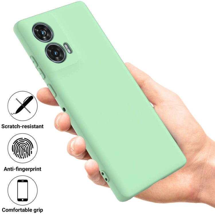 For Motorola Edge 50 Fusion Solid Color Liquid Silicone Dropproof Full Coverage Phone Case(Green) - free shipping - PMC TechLife - Order now!
