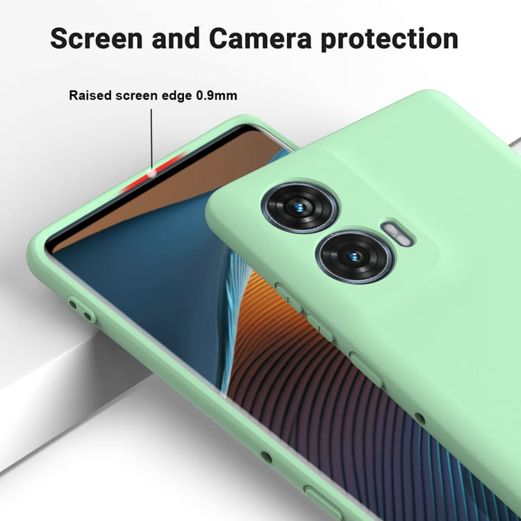 For Motorola Edge 50 Fusion Solid Color Liquid Silicone Dropproof Full Coverage Phone Case(Green) - free shipping - PMC TechLife - Order now!