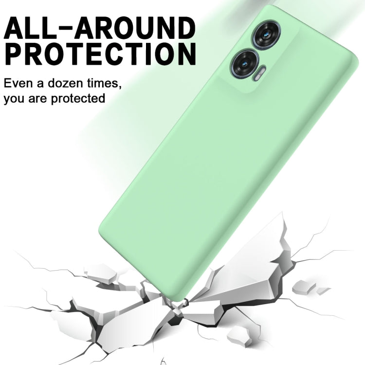 For Motorola Edge 50 Fusion Solid Color Liquid Silicone Dropproof Full Coverage Phone Case(Green) - free shipping - PMC TechLife - Order now!