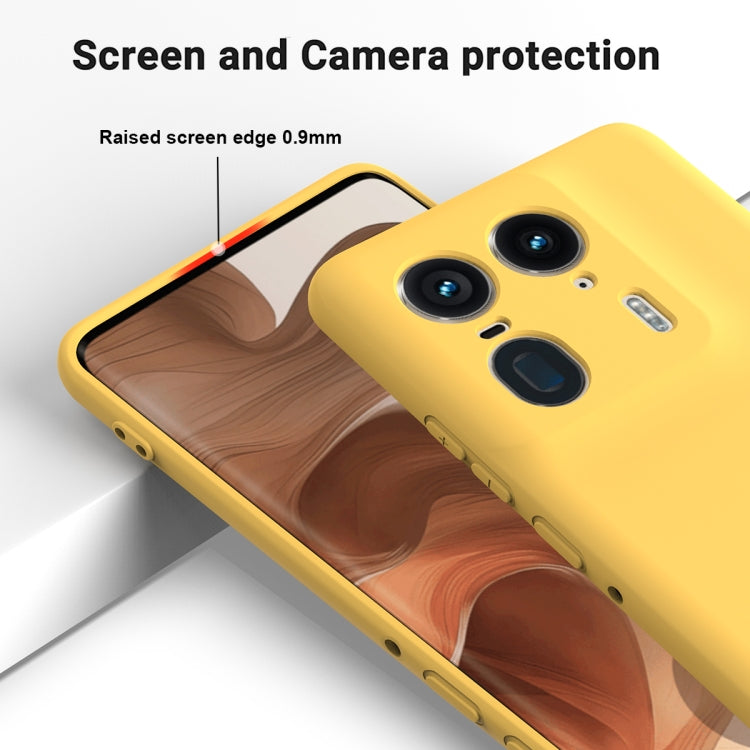 For Motorola Edge 50 Ultra Solid Color Liquid Silicone Dropproof Full Coverage Phone Case(Yellow) - free shipping - PMC TechLife - Order now!