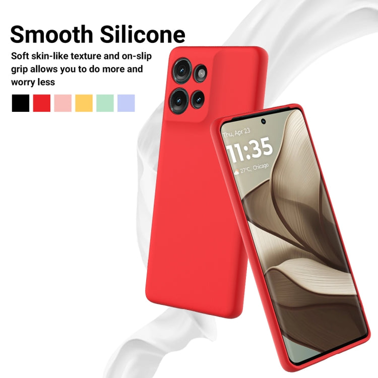 For Motorola Edge 50 Solid Color Liquid Silicone Dropproof Full Coverage Phone Case(Red) - free shipping - PMC TechLife - Order now!