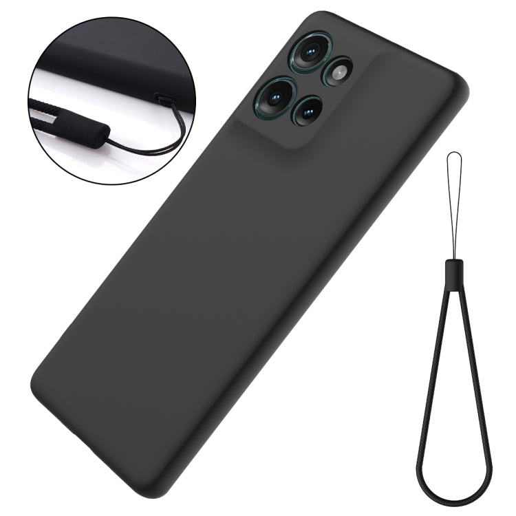 For Motorola Edge 50 Solid Color Liquid Silicone Dropproof Full Coverage Phone Case(Black) - free shipping - PMC TechLife - Order now!