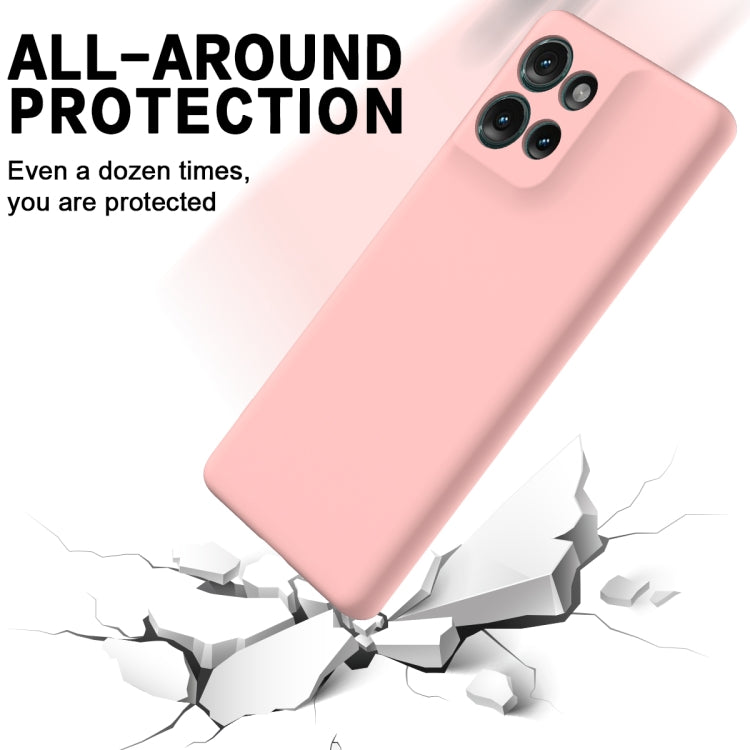 For Motorola Edge 50 Solid Color Liquid Silicone Dropproof Full Coverage Phone Case(Pink) - free shipping - PMC TechLife - Order now!