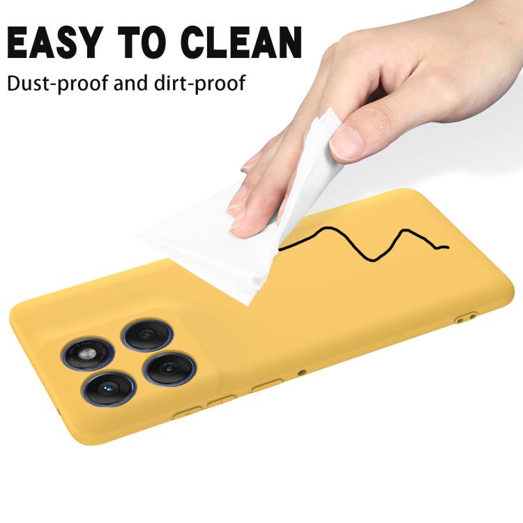 For Motorola Edge 60 Fusion / Edge 60 Solid Color Liquid Silicone Dropproof Full Coverage Phone Case(Yellow) - free shipping - PMC TechLife - Order now!