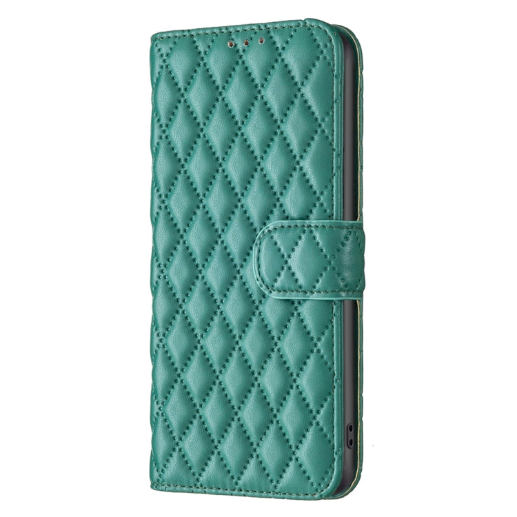 For Samsung Galaxy S25 Ultra 5G Diamond Lattice Wallet Flip Leather Phone Case(Green) - Galaxy S25 Ultra 5G Cases by PMC Jewellery | Online Shopping South Africa | PMC Jewellery | Buy Now Pay Later Mobicred