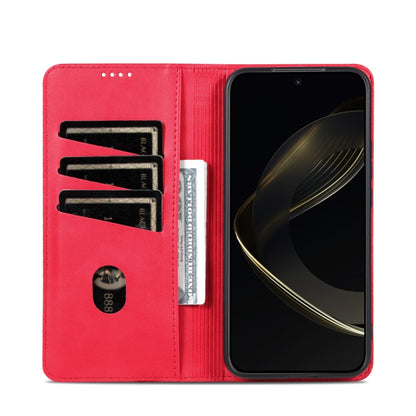 For Samsung Galaxy S25 5G AZNS Magnetic Calf Texture Flip Leather Phone Case(Red) - Galaxy S25 5G Cases by AZNS | Online Shopping South Africa | PMC Jewellery | Buy Now Pay Later Mobicred