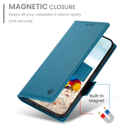 For Google Pixel 9 Side Buckle Magnetic Frosted Leather Phone Case(Blue) - Google Cases by PMC Jewellery | Online Shopping South Africa | PMC Jewellery | Buy Now Pay Later Mobicred