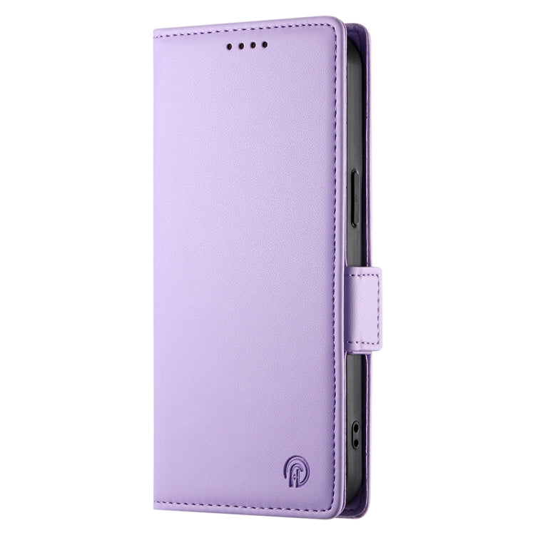 For Google Pixel 9 Side Buckle Magnetic Frosted Leather Phone Case(Purple) - Google Cases by PMC Jewellery | Online Shopping South Africa | PMC Jewellery | Buy Now Pay Later Mobicred