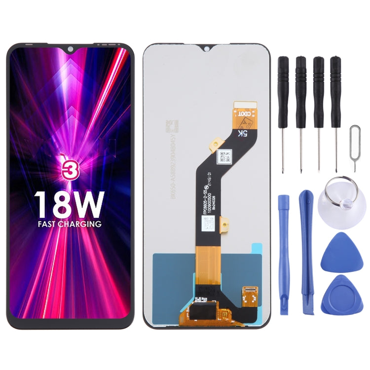 For itel Vision 3 OEM LCD Screen with Digitizer Full Assembly - free shipping - PMC TechLife - Order now!