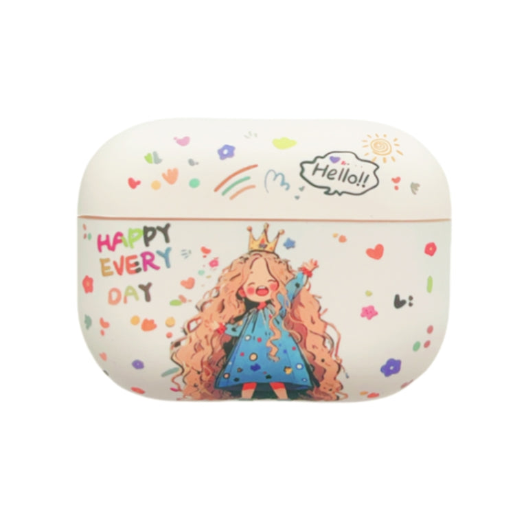 For AirPods 3 Girl Pattern Earbuds Box Frosted TPU Case(Crown) - For AirPods 3 by PMC Jewellery | Online Shopping South Africa | PMC Jewellery | Buy Now Pay Later Mobicred