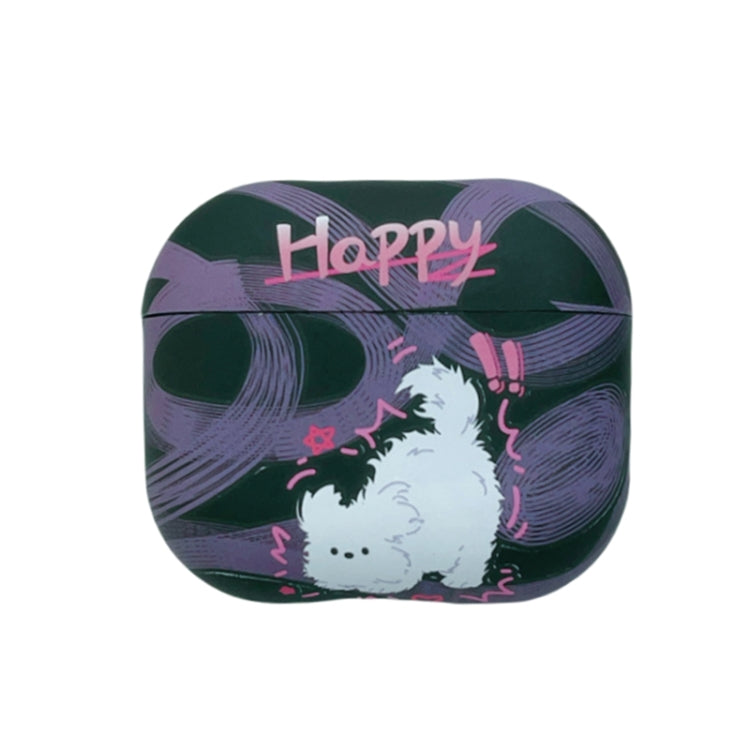 For AirPods 3 Cat and Dog Pattern Earbuds Box Frosted TPU Case(Exploring Dog) - For AirPods 3 by PMC Jewellery | Online Shopping South Africa | PMC Jewellery | Buy Now Pay Later Mobicred