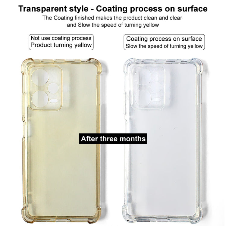 For iPhone 16e imak Shockproof Airbag TPU Phone Case(Transparent Black) - iPhone 16e Cases by imak | Online Shopping South Africa | PMC TechLife | Buy Now Pay Later Mobicred