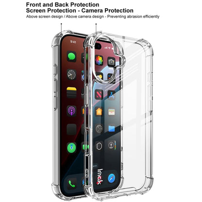 For iPhone 16 IMAK Space Shield PC + TPU Airbag Shockproof Phone Case(Transparent) - iPhone 16 Cases by imak | Online Shopping South Africa | PMC Jewellery | Buy Now Pay Later Mobicred