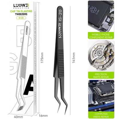 Luowei IS-20 High Precision Flying Line Tin Planting Tweezers - Tweezers by PMC Jewellery | Online Shopping South Africa | PMC Jewellery | Buy Now Pay Later Mobicred