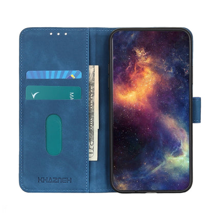 For Samsung Galaxy S25 Ultra 5G KHAZNEH Retro Texture Horizontal Flip Leather Phone Case(Blue) - Galaxy S25 Ultra 5G Cases by PMC Jewellery | Online Shopping South Africa | PMC Jewellery | Buy Now Pay Later Mobicred