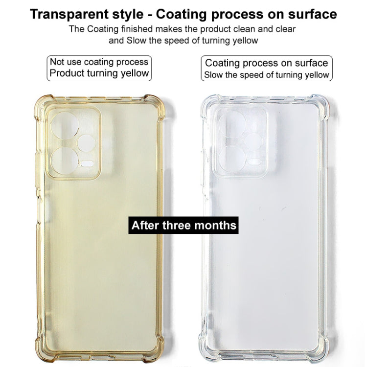 For Motorola Edge 2024 imak Shockproof Airbag TPU Phone Case(Transparent) - Motorola Cases by imak | Online Shopping South Africa | PMC Jewellery | Buy Now Pay Later Mobicred