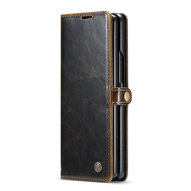 For Samsung Galaxy Z Fold6 5G CaseMe 003 Crazy Horse Texture Flip Leather Phone Case(Coffee) - Galaxy Z Fold6 5G Cases by CaseMe | Online Shopping South Africa | PMC Jewellery | Buy Now Pay Later Mobicred