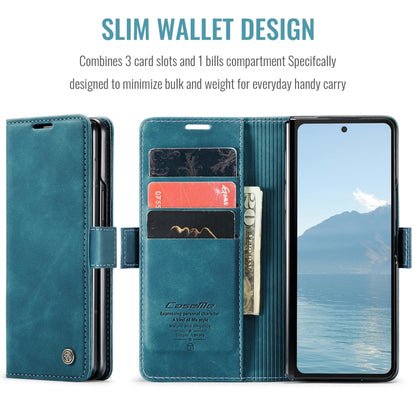 For Samsung Galaxy Z Fold6 5G CaseMe 013 Multifunctional Horizontal Flip Leather Phone Case(Blue) - Galaxy Z Fold6 5G Cases by CaseMe | Online Shopping South Africa | PMC Jewellery | Buy Now Pay Later Mobicred