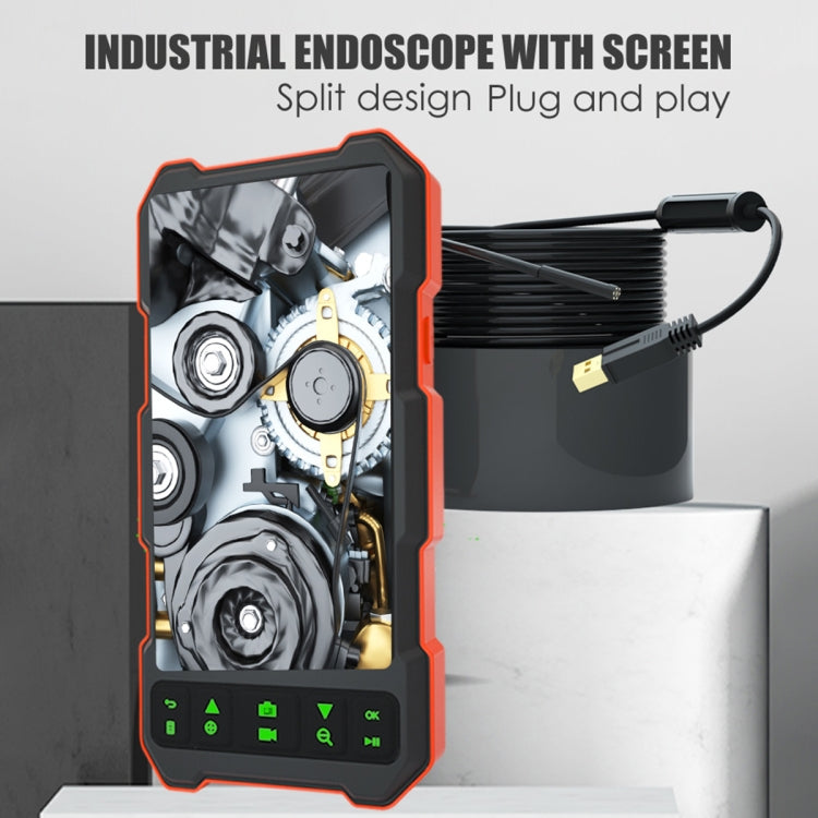 T21 4.5 inch IPS Color Screen 5.5mm Dual Camera Split Hard Cable Industrial Endoscope, Length:3.5m(Black Red) -  by PMC TechLife | Online Shopping South Africa | PMC TechLife | Buy Now Pay Later Mobicred