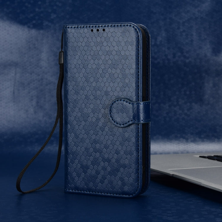 For Blackview Shark 8 Honeycomb Dot Texture Leather Phone Case(Blue) - More Brand by PMC TechLife | Online Shopping South Africa | PMC TechLife | Buy Now Pay Later Mobicred