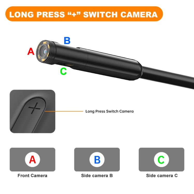 Y15 5.5mm Single Camera WiFi Connected Hard Cable HD Industrial Endoscope, Length:1m(Black) -  by PMC TechLife | Online Shopping South Africa | PMC TechLife | Buy Now Pay Later Mobicred