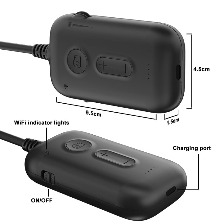 Y15 7.9mm Triple Camera WiFi Connected Hard Cable HD Industrial Endoscope, Length:2m(Black) -  by PMC TechLife | Online Shopping South Africa | PMC TechLife | Buy Now Pay Later Mobicred