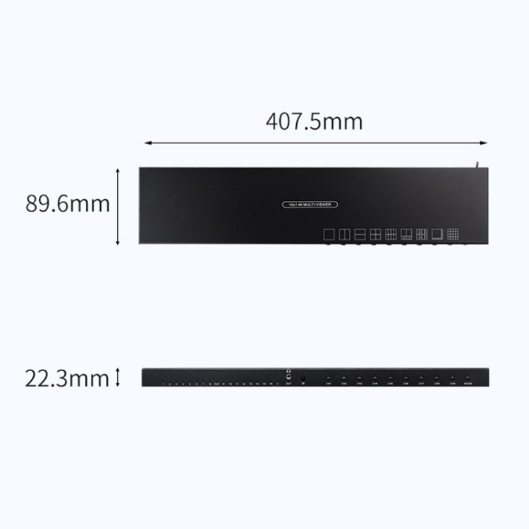 Measy MV43161 16-screen 4K HDMI 1080P Simultaneous Display Splitter(UK Plug) - free shipping - PMc TechLife - Order now!
