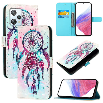 For Blackview A53 3D Painting Horizontal Flip Leather Phone Case(Color Drop Wind Chimes) - More Brand by PMC Jewellery | Online Shopping South Africa | PMC Jewellery | Buy Now Pay Later Mobicred