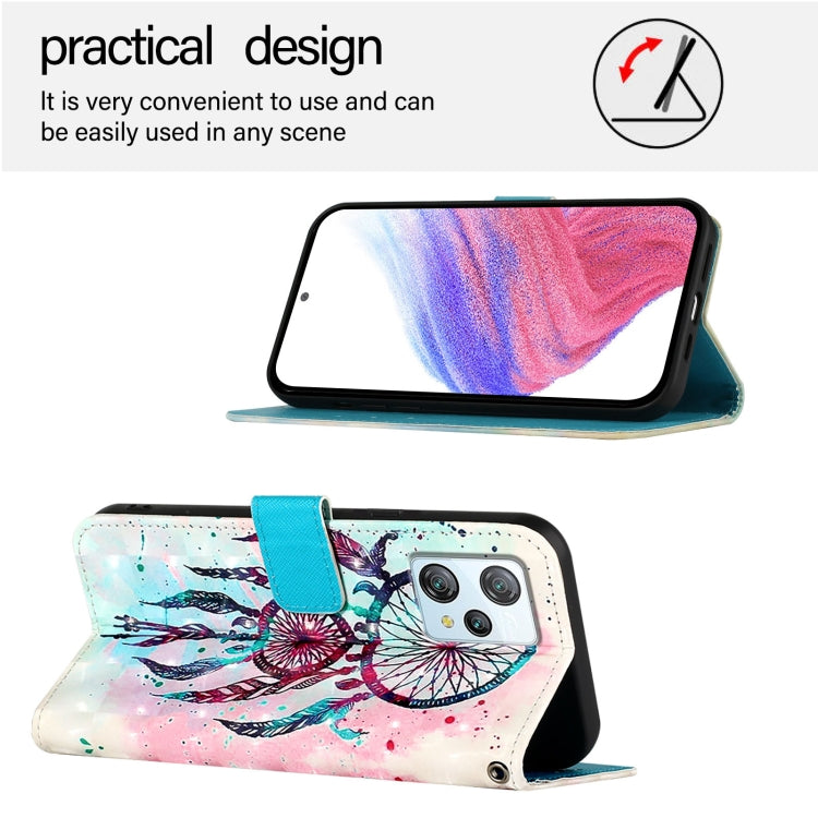 For Blackview A53 3D Painting Horizontal Flip Leather Phone Case(Color Drop Wind Chimes) - free shipping - PMC TechLife - Order now!