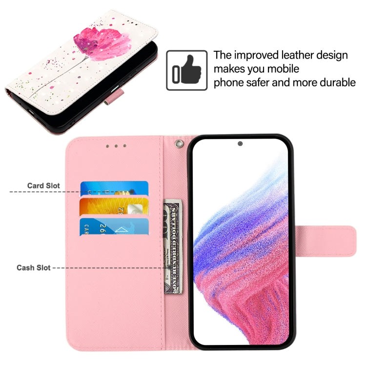 For Blackview Shark 8 3D Painting Horizontal Flip Leather Phone Case(Flower) - More Brand by PMC TechLife | Online Shopping South Africa | PMC TechLife | Buy Now Pay Later Mobicred
