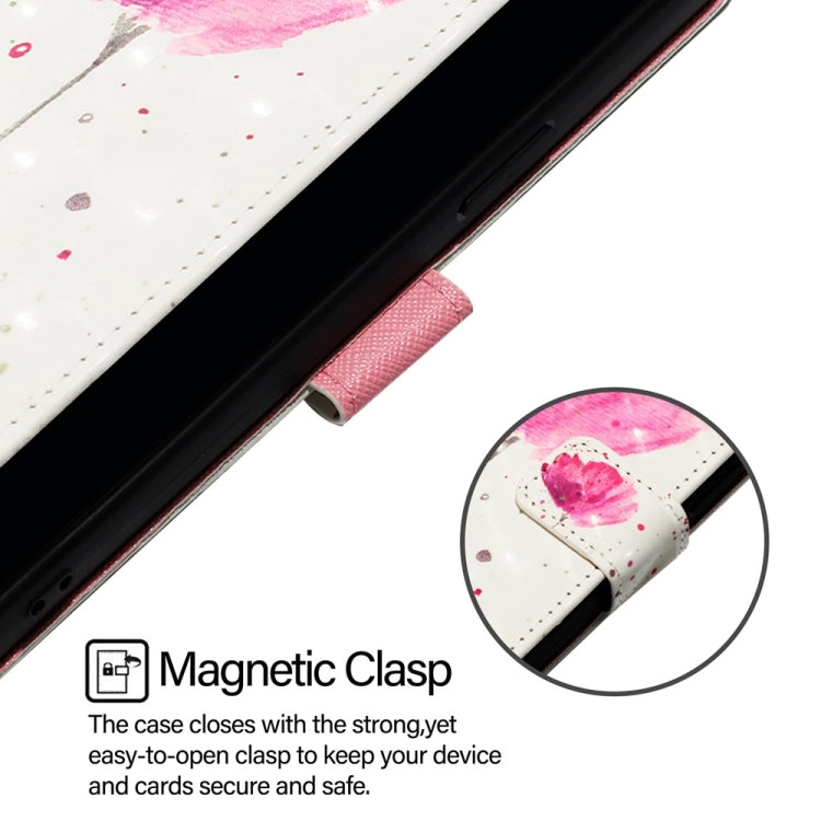 For Blackview Wave 6C 3D Painting Horizontal Flip Leather Phone Case(Flower) - More Brand by PMC TechLife | Online Shopping South Africa | PMC TechLife | Buy Now Pay Later Mobicred