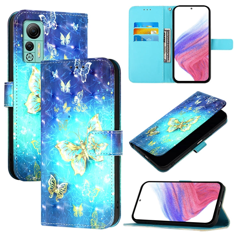 For Ulefone Note 14 3D Painting Horizontal Flip Leather Phone Case(Golden Butterfly) - free shipping - PMC Jewellery - Order now!