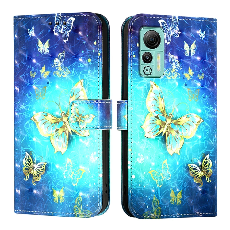 For Ulefone Note 14 3D Painting Horizontal Flip Leather Phone Case(Golden Butterfly) - free shipping - PMC Jewellery - Order now!
