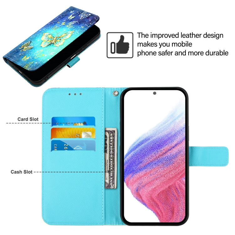 For Ulefone Note 14 3D Painting Horizontal Flip Leather Phone Case(Golden Butterfly) - free shipping - PMC Jewellery - Order now!