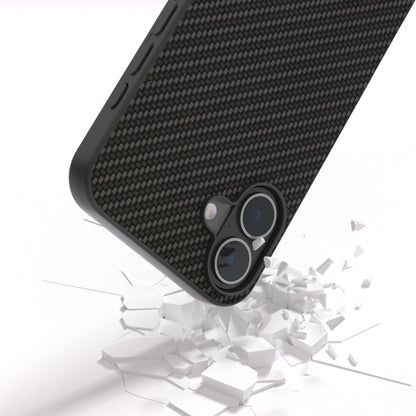 For iPhone 16 Carbon Fiber Texture Protective Phone Case(Black) - iPhone 16 Cases by PMC Jewellery | Online Shopping South Africa | PMC Jewellery | Buy Now Pay Later Mobicred