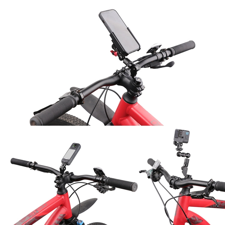 Bicycle Handlebar Holder Pea Clip Adapter 40cm Rod Set - Bicycle Handlebar Mount by PMC Jewellery | Online Shopping South Africa | PMC Jewellery | Buy Now Pay Later Mobicred